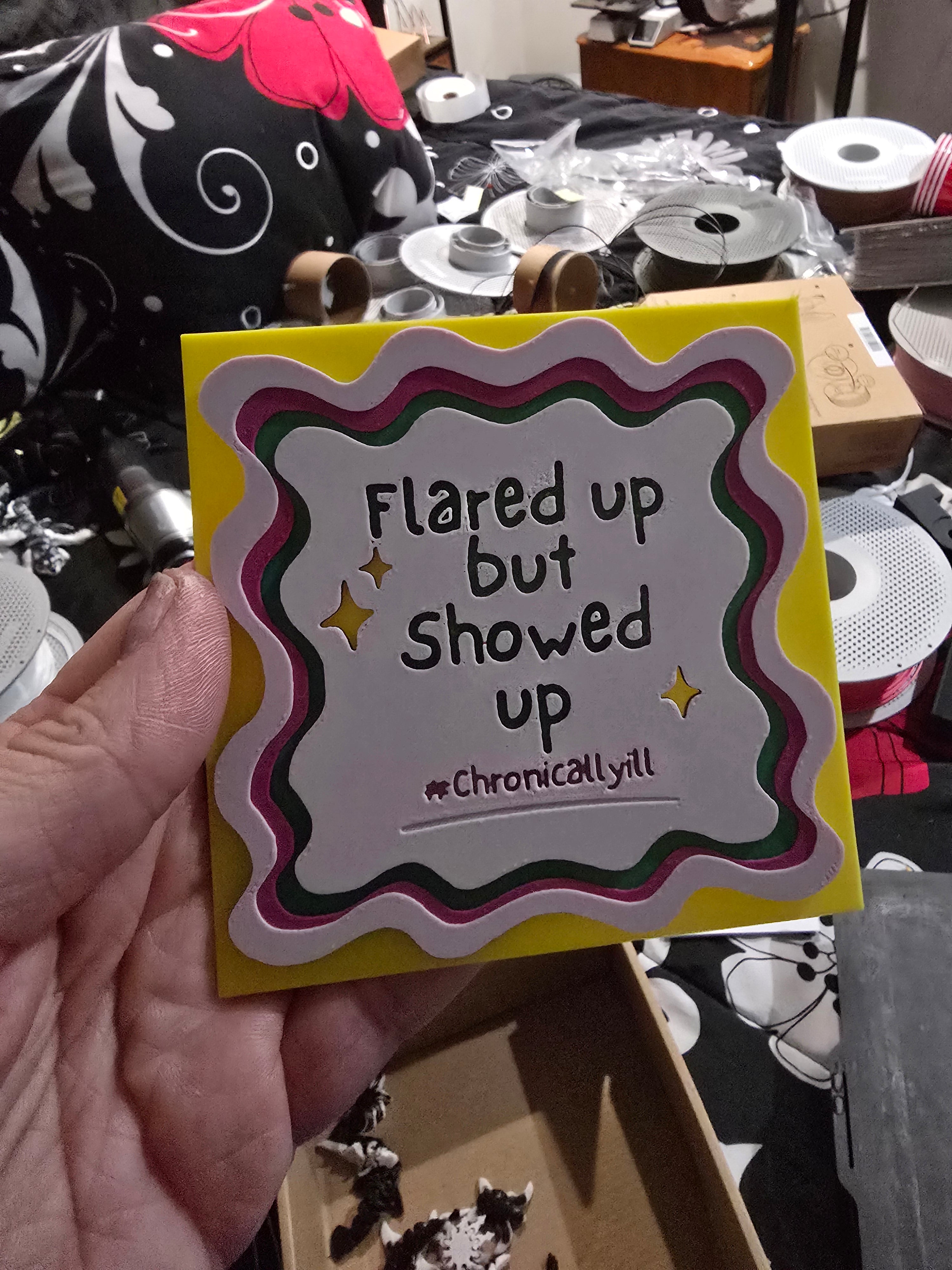 Flared Up but Showed Up — 3D Magnetic HueForge Art