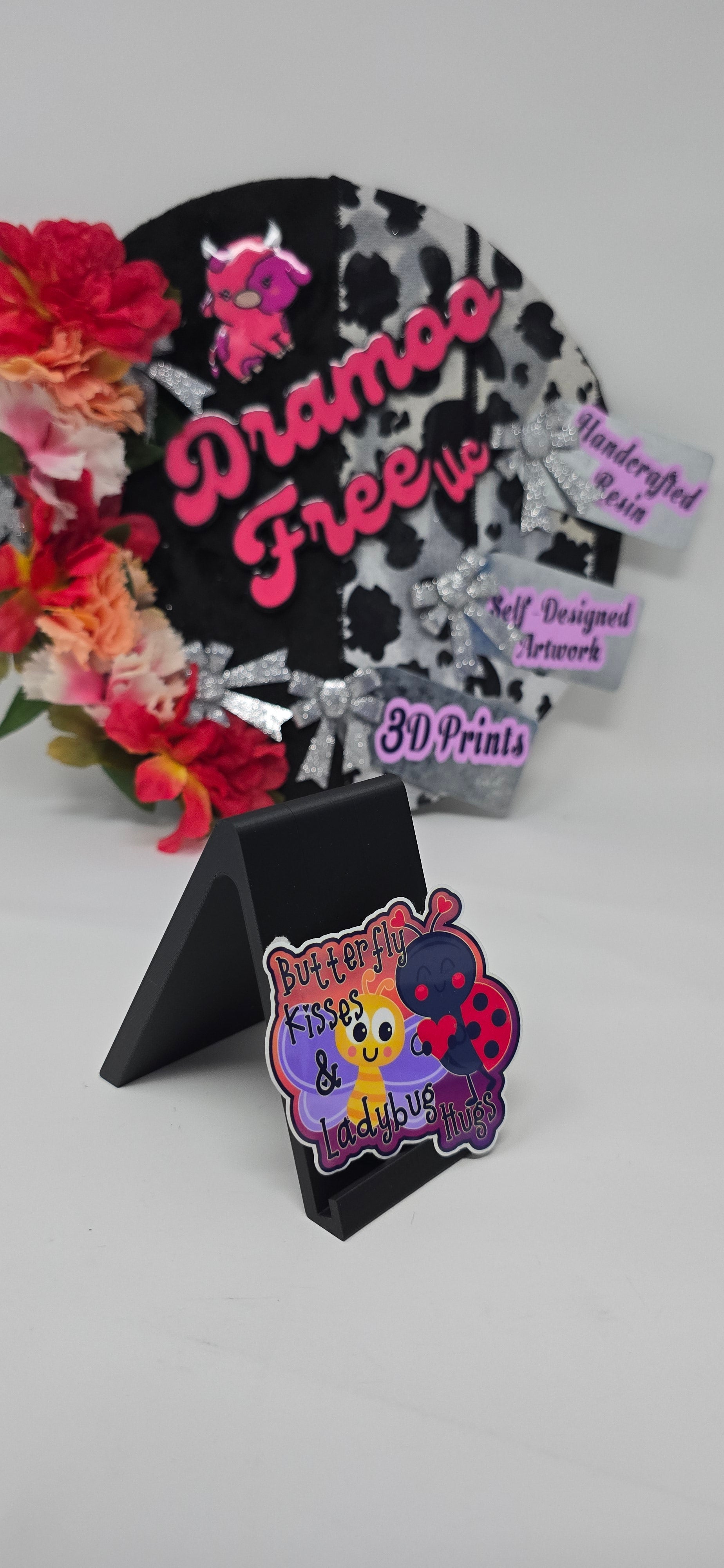 Butterfly Kisses & Ladybug Hugs Sticker