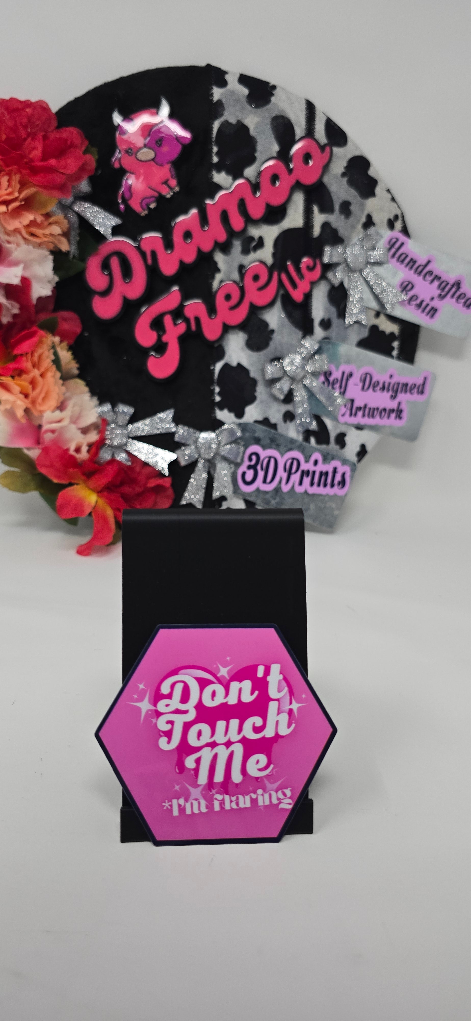 Don’t Touch Me — I’m Flaring Sticker