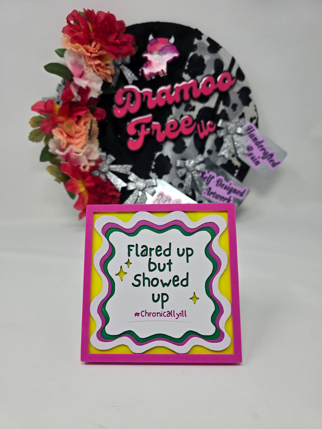 Flared Up but Showed Up — 3D Magnetic HueForge Art