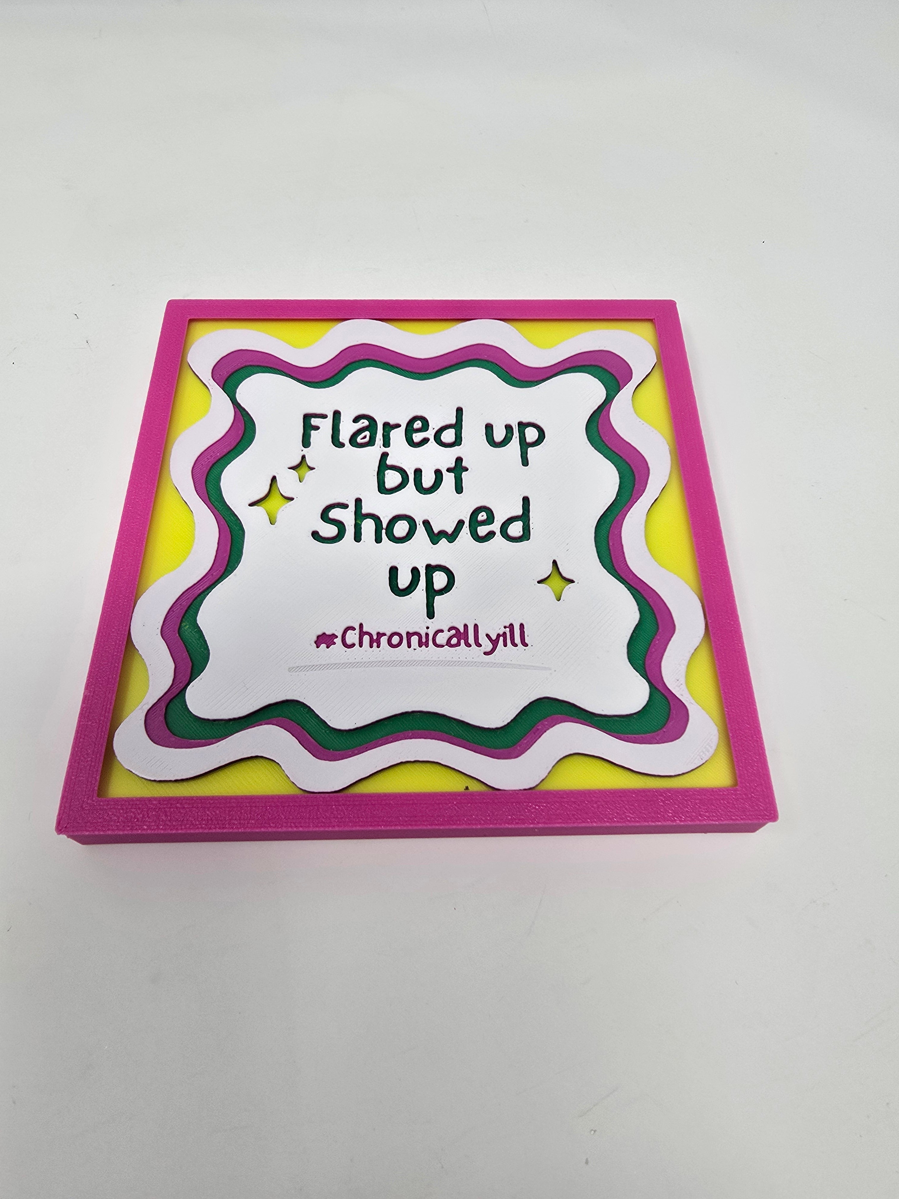 Flared Up but Showed Up — 3D Magnetic HueForge Art