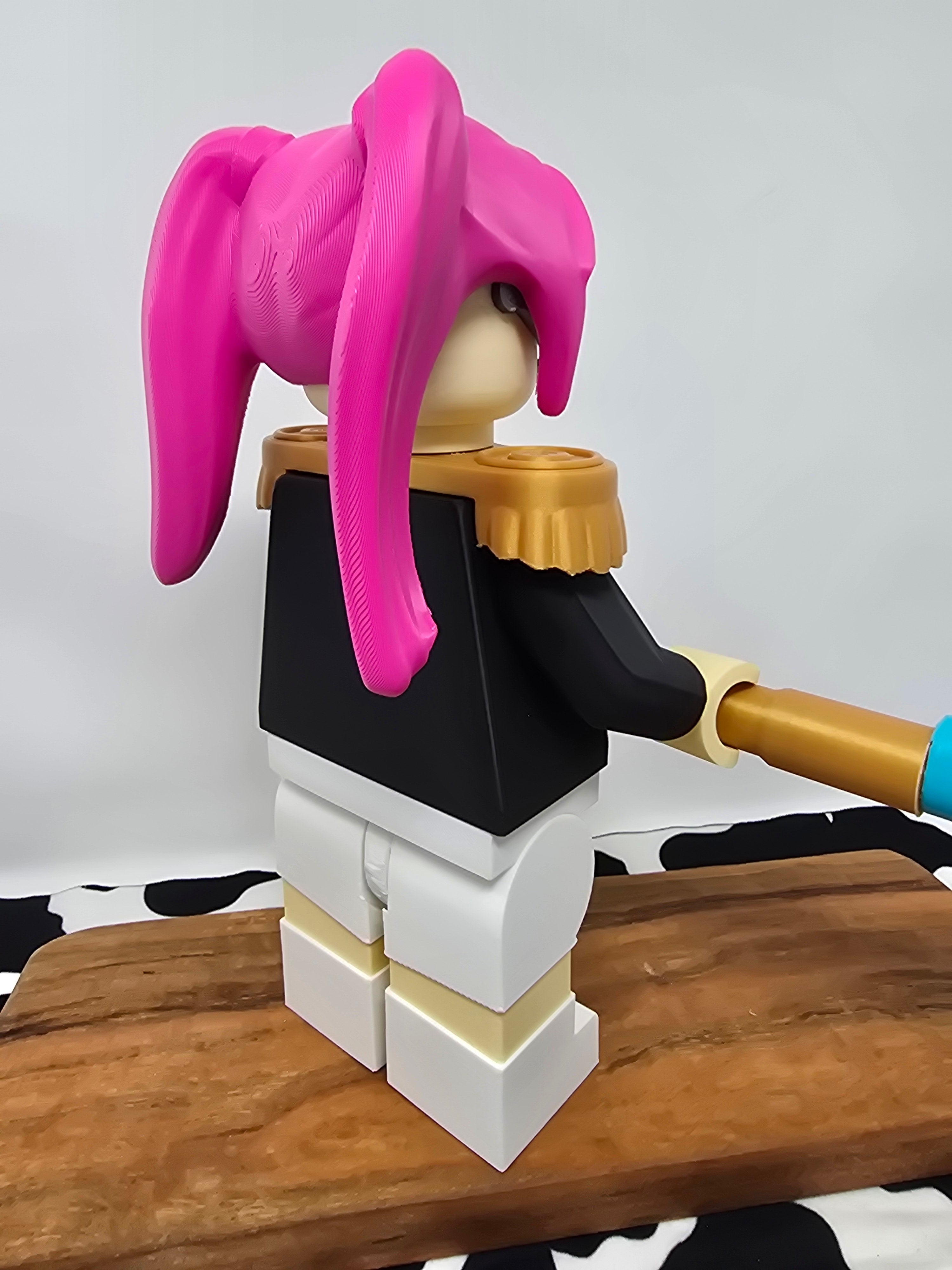 Neon Pulse Brick Figure