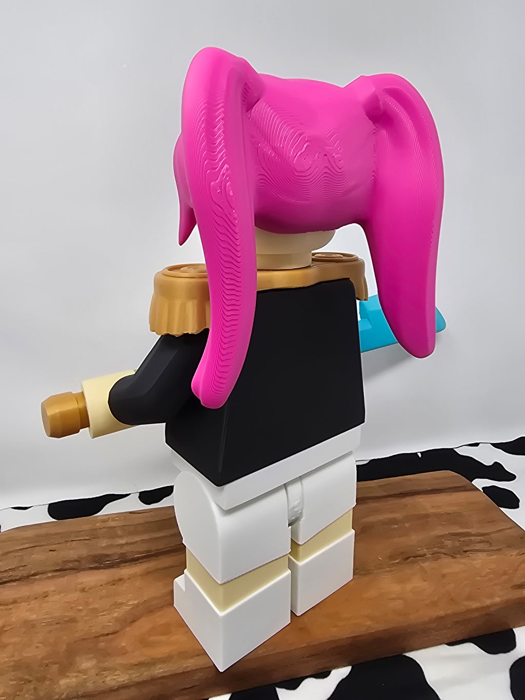 Neon Pulse Brick Figure